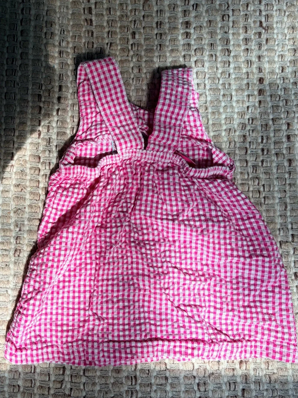 Gymboree Pink and White Gingham Baby Dress